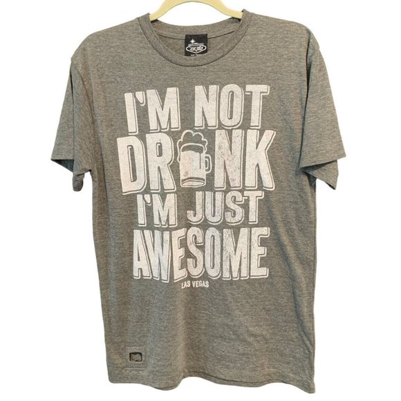 Brew City “I’m Not Drunk I’m Just Awesome” Bottle Opener Shirt Size Medium - Picture 1 of 3
